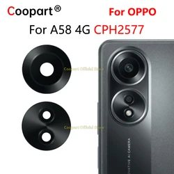 Coopart New Rear Back Camera Glass Lens For OPPO A58 4G CPH2577 Replacement With Adhesive Sticker