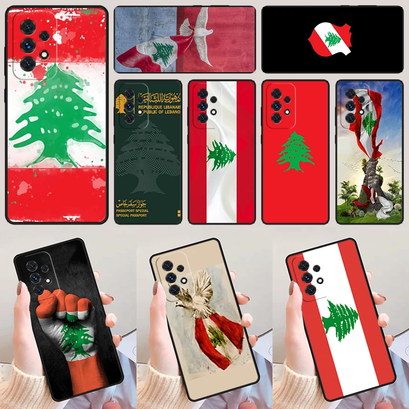 Lebanon Flag phone case For Samsung Galaxy A42 A31 A40 A51 A71 A32 A80 A91 A52 A72 A73 A20e A21S A50 A70 A11 A12 Cover