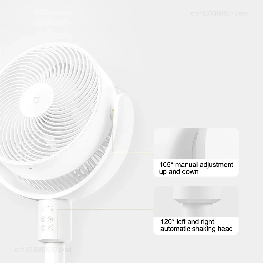 

Xiaomi Mijia Smart Standing Air Circulation Fan,Wide-angle Oscillation, Powerful Airflow, 2-in-1 Desk Fan & Floor-Standing Fan