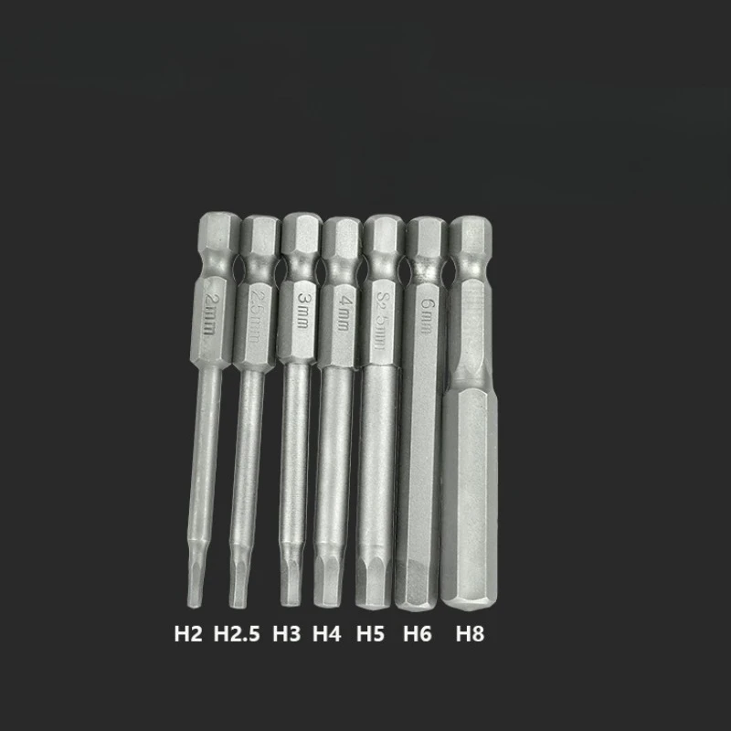 ‌"High-Strength Magnetic Hard-Edge Electric Screwdriver Bit Set - Hexagonal Design for Precision & Durability, Anti-Slip