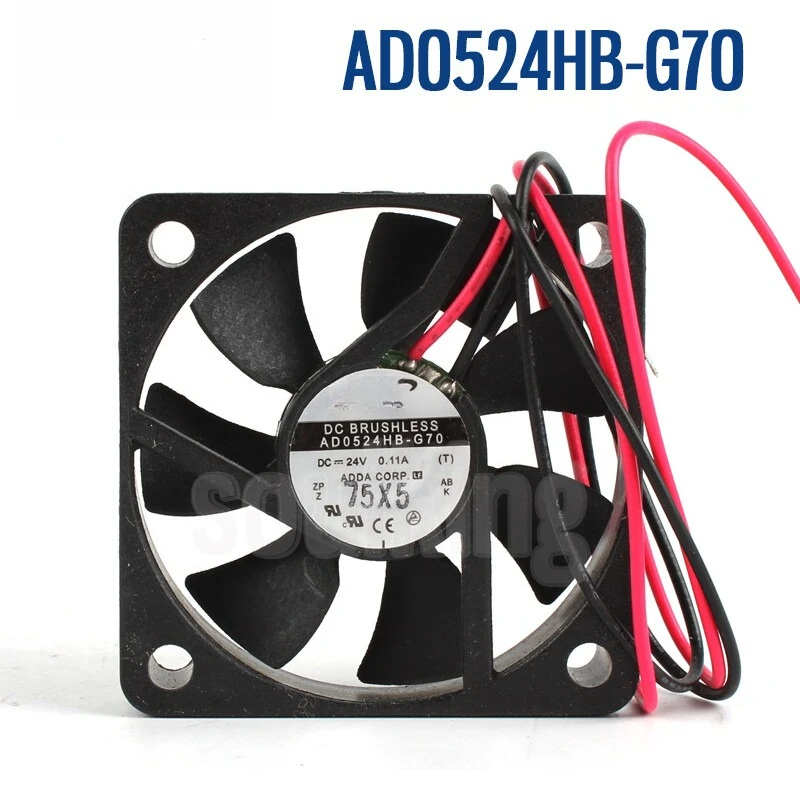

Для 1 шт. ADDA AD0524HB-G70 DC24V 0,11A 2 провода 50*50*10 мм осевой вентилятор охлаждения