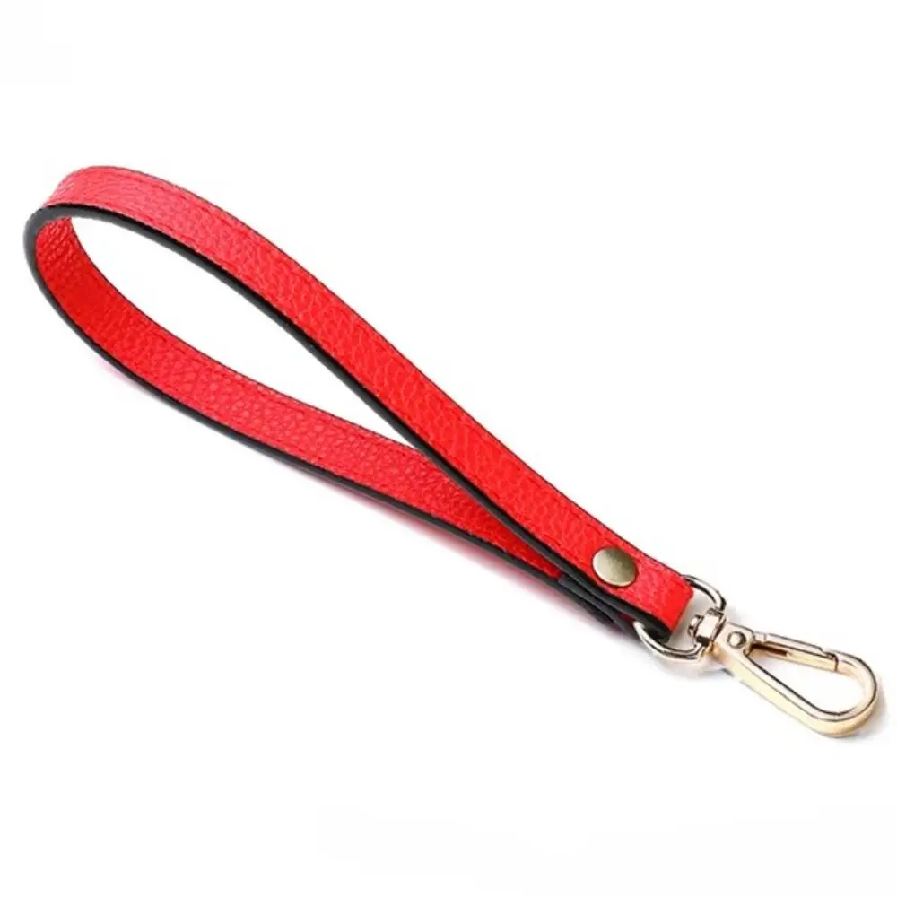 Fashion PU Leather Bag Wrist Strap Replacement Solid Color Bag Strap Handle Soft Clutch Bag Strap Bag Accessories