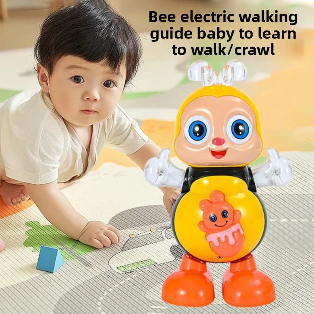 ของเล่นผึ้งเต้นรำมีไฟ LED พร้อมเสียงเพลง ของเล่นดนตรีสำหรับเป็นของขวัญ