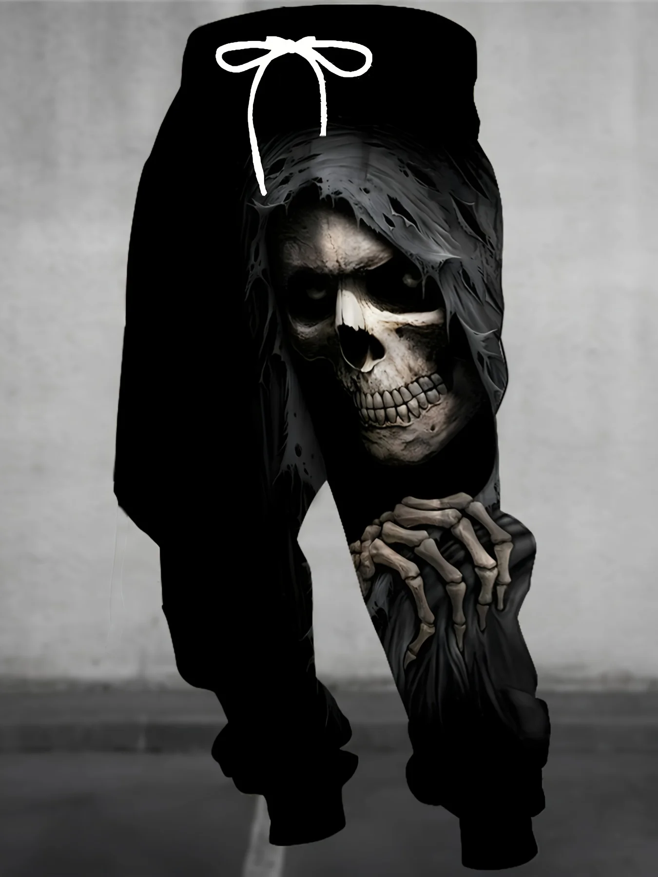 

Hot Selling Fashionable and Cool Skull Pattern Men's Casual Elastic 3D Printed Loose Fit Winter Outdoor Pants in Large Size