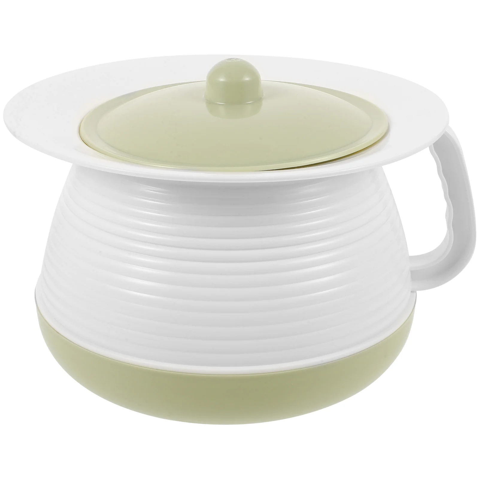 مبصقة بلاستيكية مع غطاء وعاء غرفة المنزل مبولة للأطفال المعاقين المسنين المحمولة المغطاة ليلة مبولة وعاء التبول