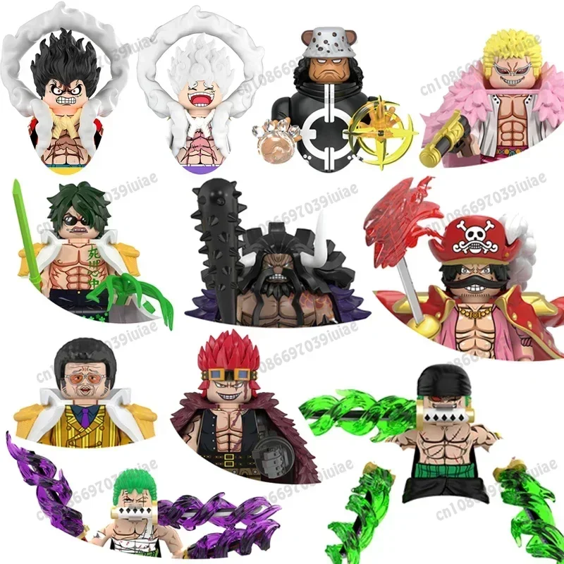 

WM6189 WM6190 Gol·D·Roger Luffy Roronoa Zoro Chopper Sanji Ace Toy Bricks Assembling Doll Building Blocks Birthday Present X0357