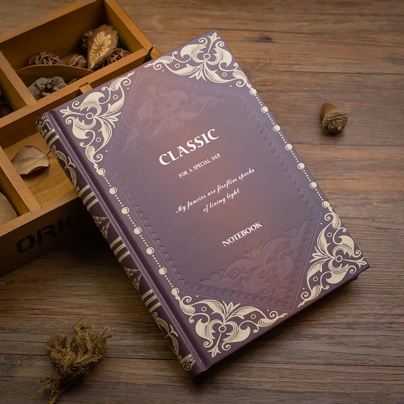 Cuaderno mágico grueso Retro europeo, libro diario creativo A5, regalos clásicos para estudiantes