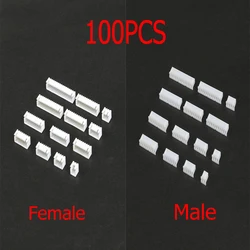 100PCS XH2.54 2/3/4/5/6/7/8/9/10 Pin Plastic Case Male Plug+Female Socket Wire Connector