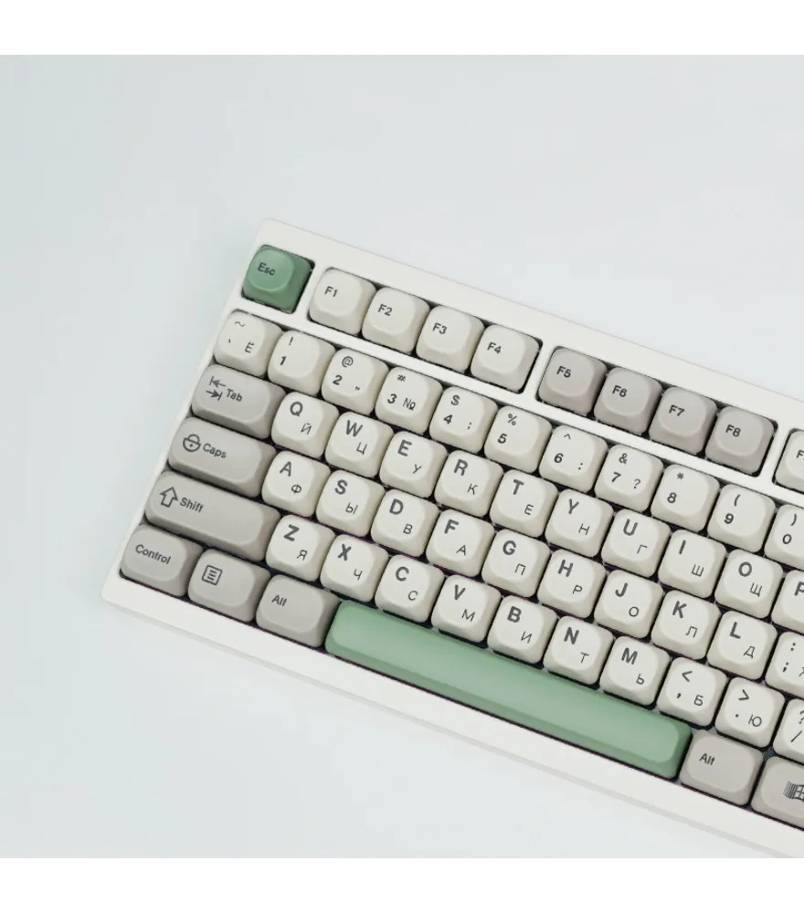 Retro style MOA/KOA keycaps Russian phonetic PBT hot sublimation mechanical keyboard 139 small full set