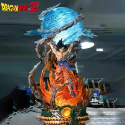 Figuras de Dragon Ball de 25cm, figuras de Anime Spirit Bomb Sou Goku, modelo de figura de acción de Super Saiya, estatua de Pvc, colección de muñecos, juguetes de regalo