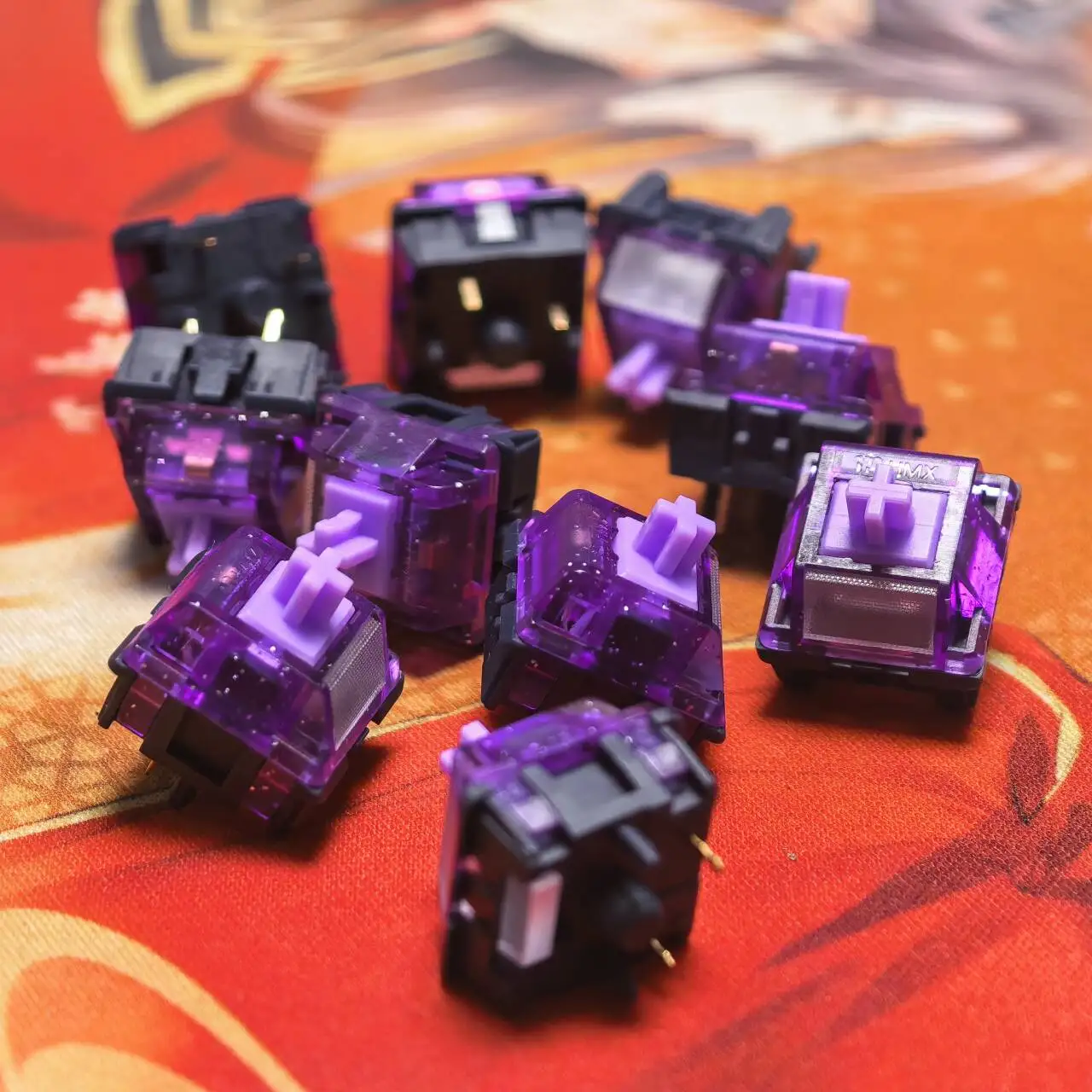 HMX Meteorite Switch Very crispy Thicken P3 POM PA12 Linear 37g 45g Mechanical keyboard Linear Switch HMX Third Generation Mold