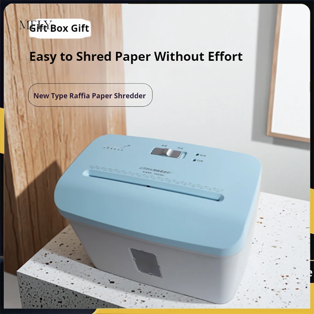Electric Mini Paper Shredder for Office/Home Use - 7.5L Capacity, Confetti Cut, Safety Lift-Off Design AC 220V