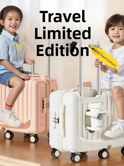 children's-lightweight-luggage-20-inch-riding-suitcase-silent-universal-wheels-travel-bag-multi-function-pull-rod-box