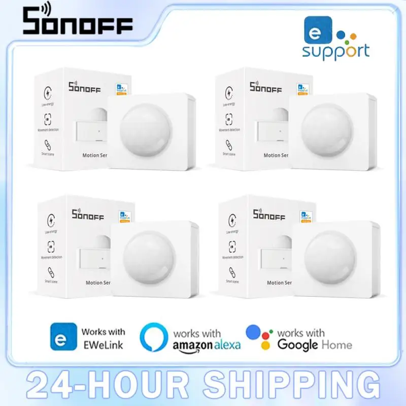 SONOFF PIR3 433Mhz Motion Sensor Alarm Smart Infrared Human Body Movement Wireless Detector Alarm Notification Work With Gateway