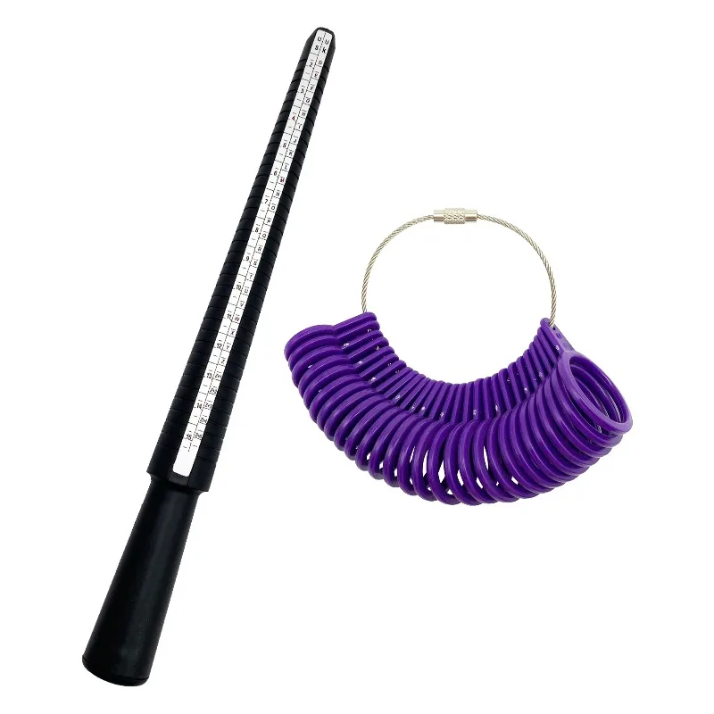 

Измеритель размера колец — профессиональный стальной измеритель размера колец и мандрель для измерения размера пальцев для изготовления ювелирных изделий