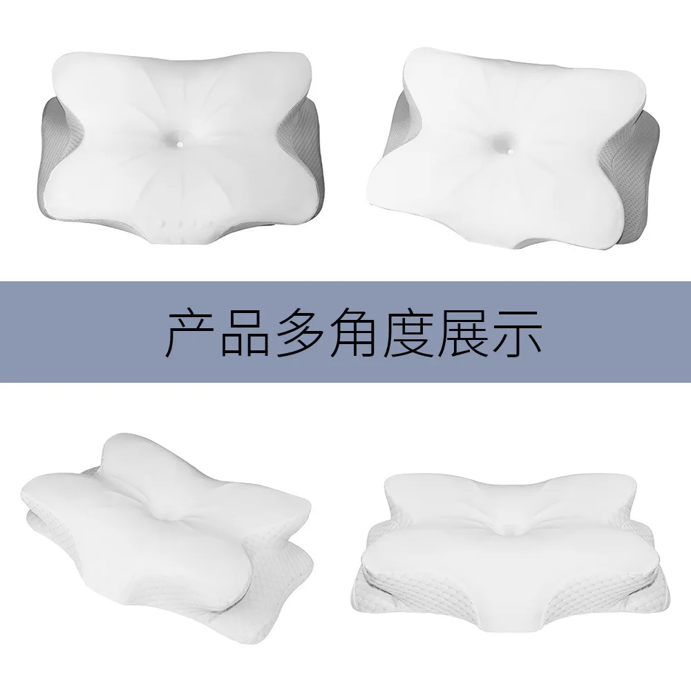 Butterfly Pillow Thickened Memory  Neck  Ice Silk Pillow Pair of Adult Cervical Spine Pillow  Core