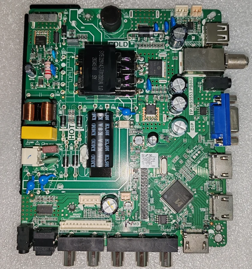 

TP.MS3553.PB802 Three in one TV motherboard, tested well, physical photo for MYONAZ 640MA 65w 1920x1080
