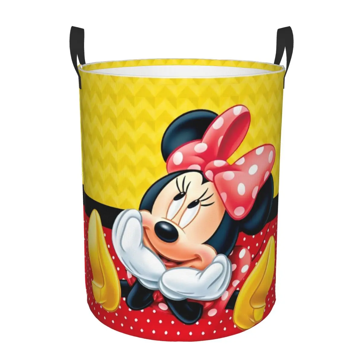 Disney Mickey Mouse Minnie Kids Toys Storage Basket for Game Room Decor Gift Laundry Hamper Baskets