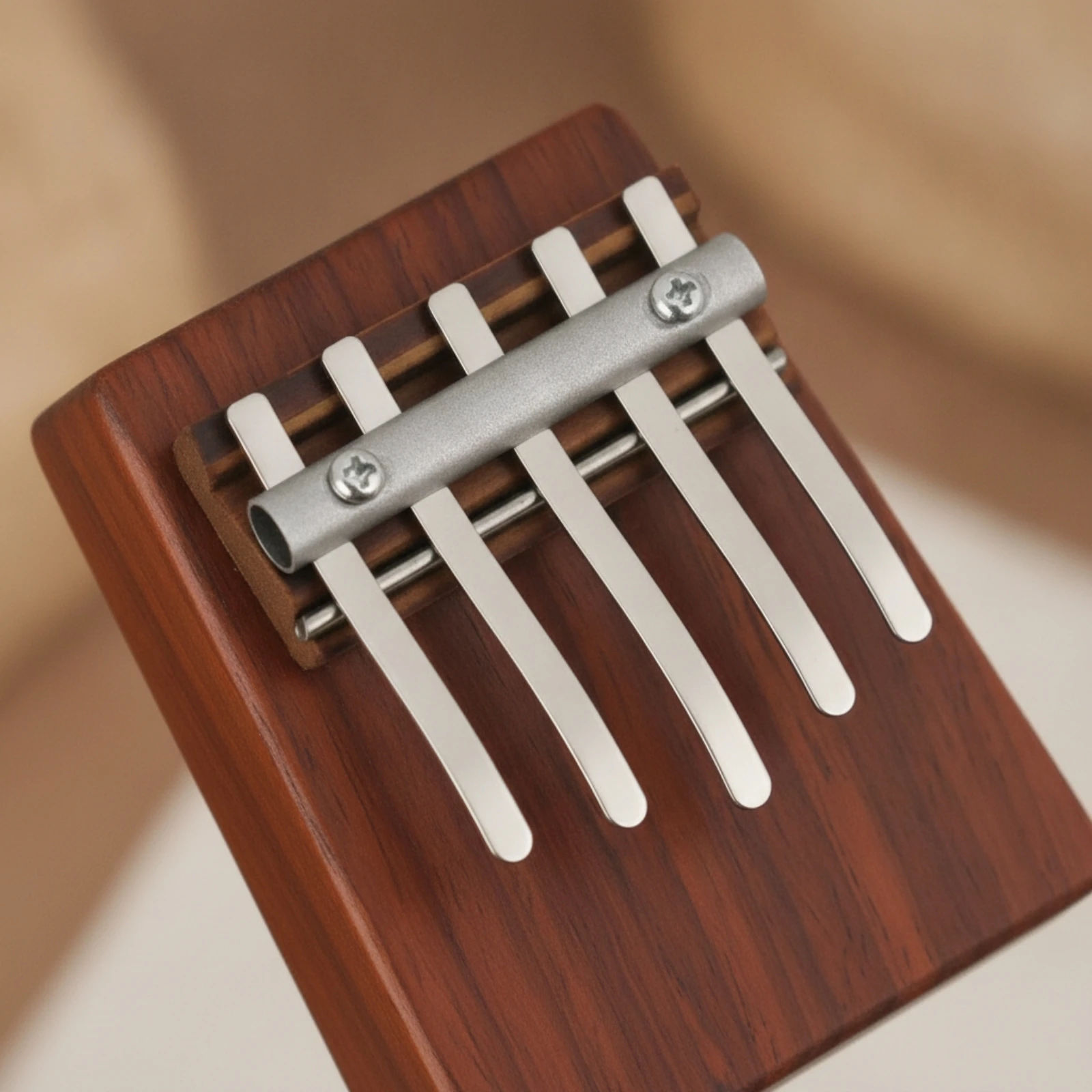 5-Note Kalimba Compact Acacia Wood Kalimba Mbira Finger Piano Lightweight Musical Instrument Soothing for Beginners, Travel