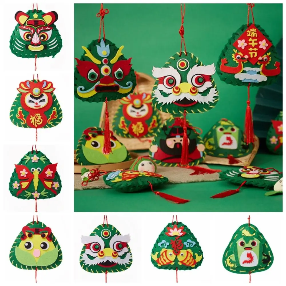 Non-woven Fabric Dragon Boat Festival Bag Antique Handmade Lucky Bag Crafts Chinese Style DIY Toy School Activities