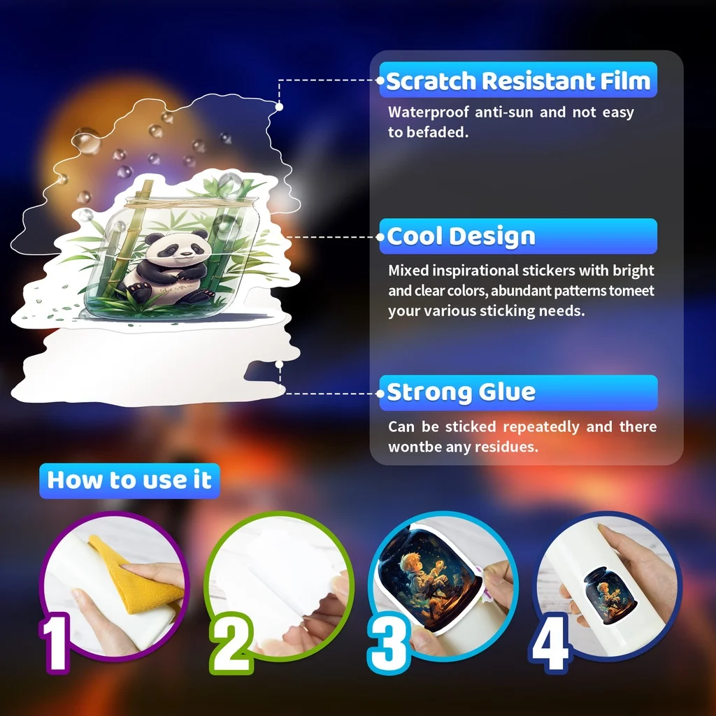 50 قطعة زجاجات الحلم والتمنيات من كل شيء في ملصقات زجاجة لعلبة الهاتف شارات للأطفال هدية متجر ملصقات BulingBuling