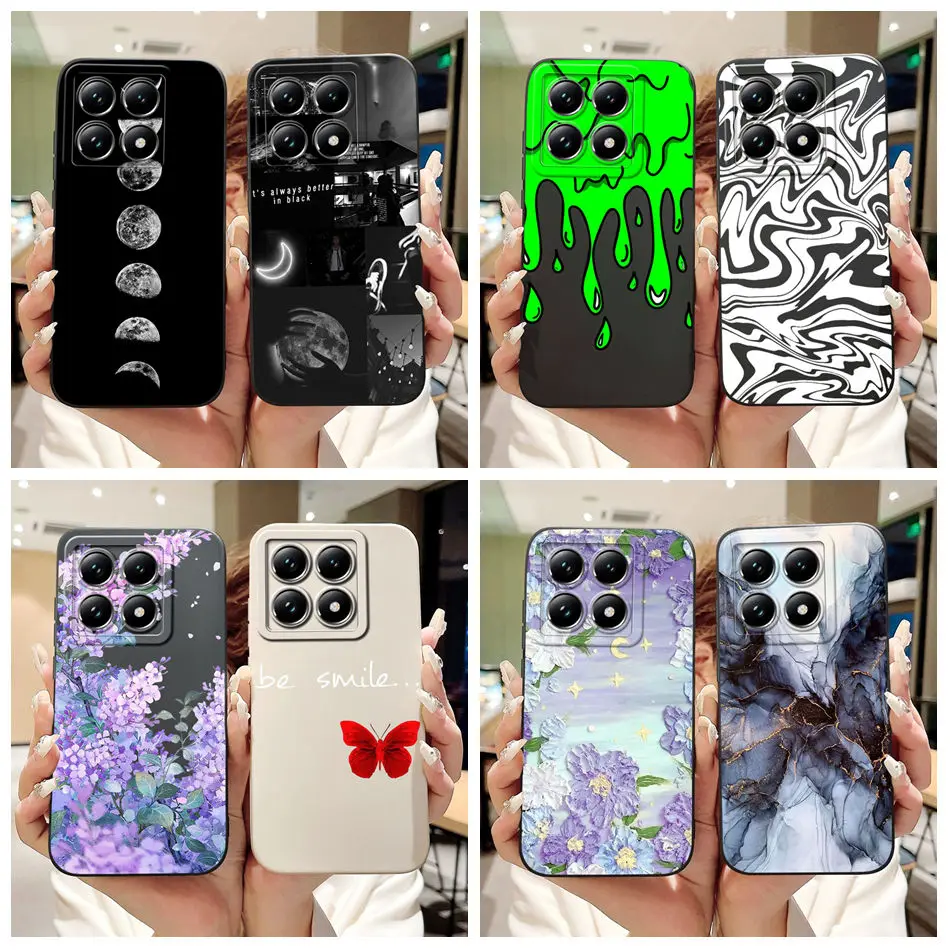 Lens Protective Casing For Xiaomi 14T Pro Mi14T 5G Fashion Printing Soft Silicone Back Cover For Xiaomi 14T 14TPro Phone Cases