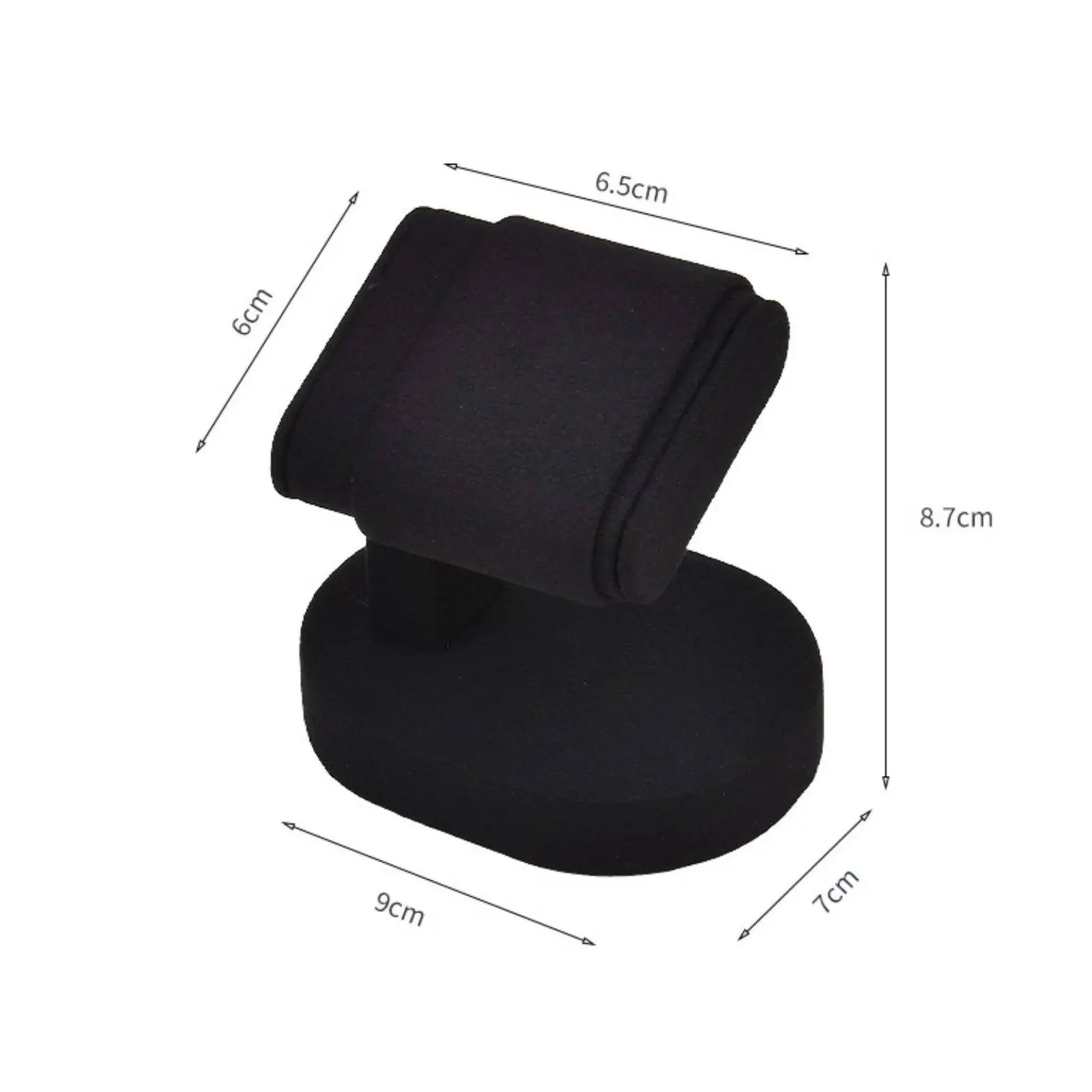 Microfiber Watch Display Stand for Single Watch Presentation Countertop Showcase Organizer