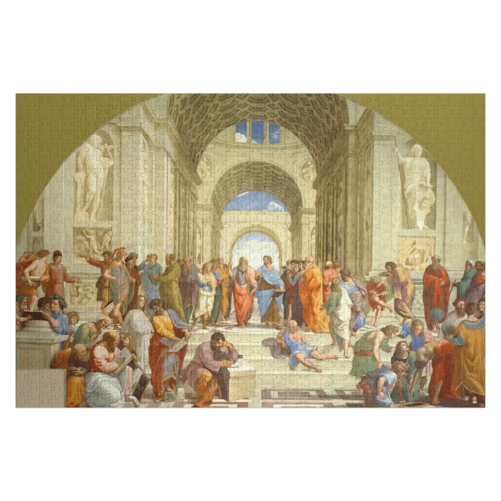 

Raffaello Sanzio da Urbino The School of Athens, 1509-1510 Jigsaw Puzzle Customizable Child Gift Custom Wood Puzzle