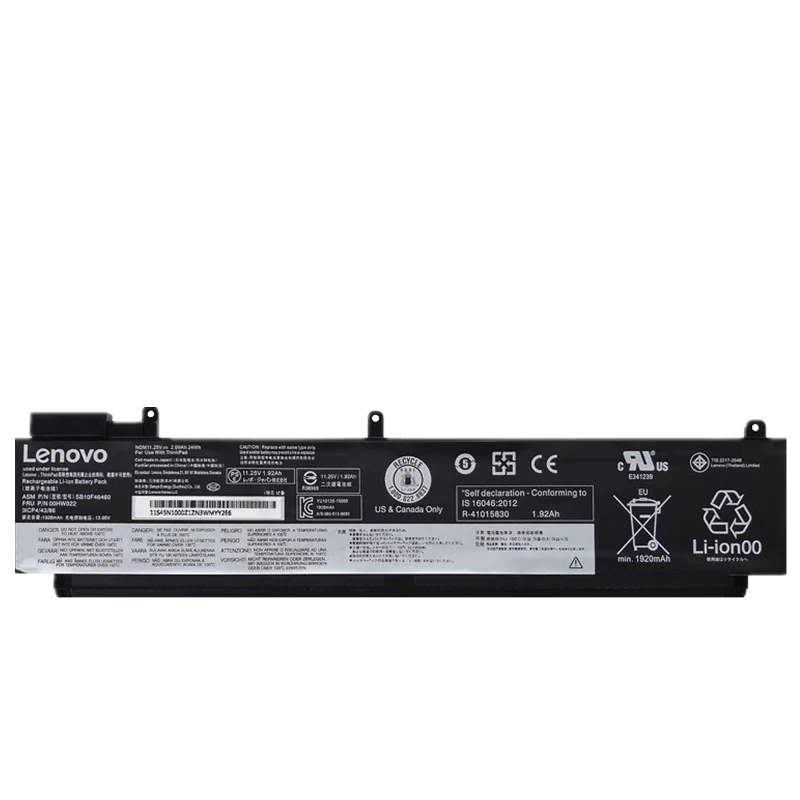 Lenovo Thinkpad T460S T470S Original Laptop Battery 01AV405 01AV406 01AV408 00HW023 00HW022 SB10F46460 SB10F46462 SB10F46463