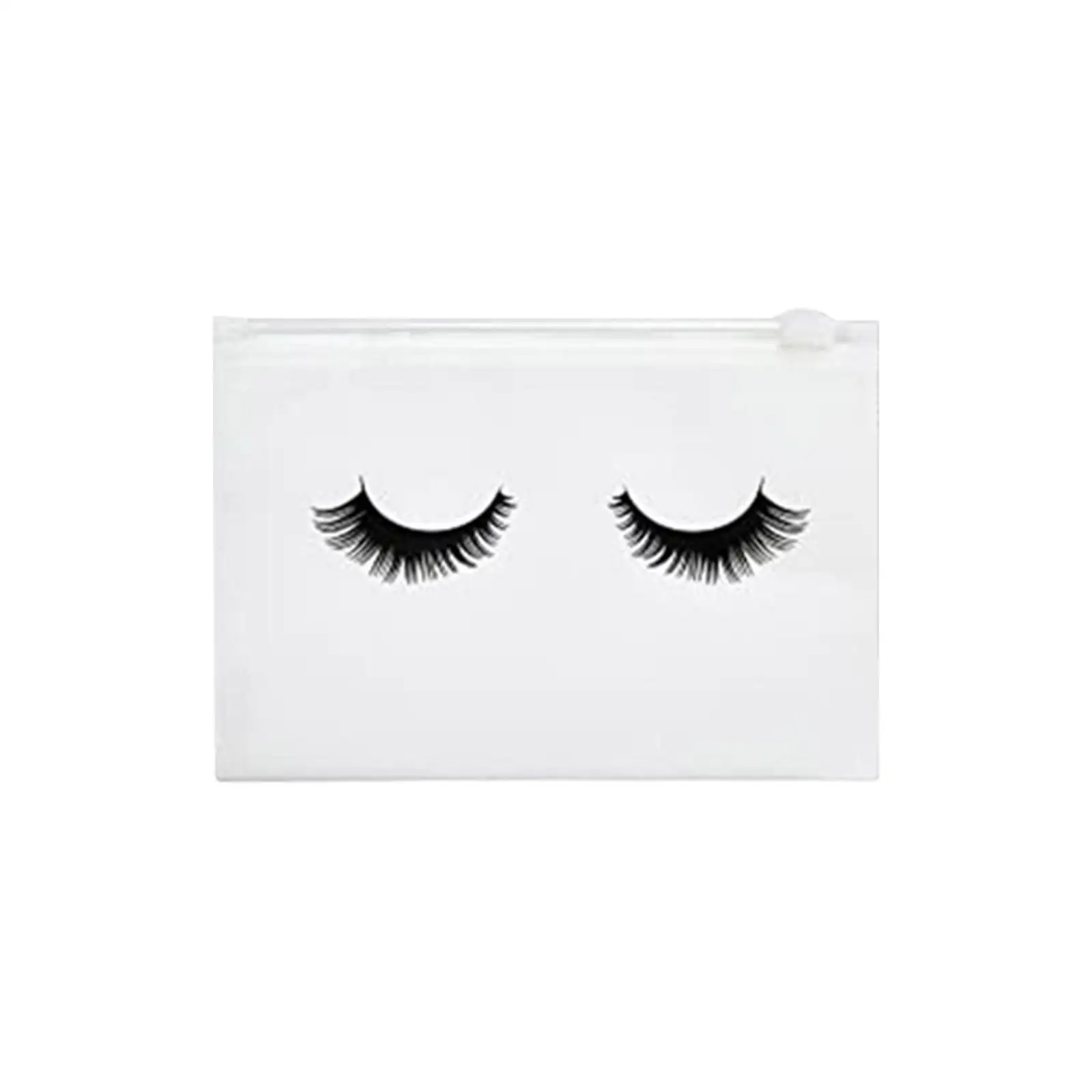 50個の空のまつげバッグ、まつげメイクアップバッグ、ジッパー付き、再利用可能、洗える、多機能ツール、まつげポーチ