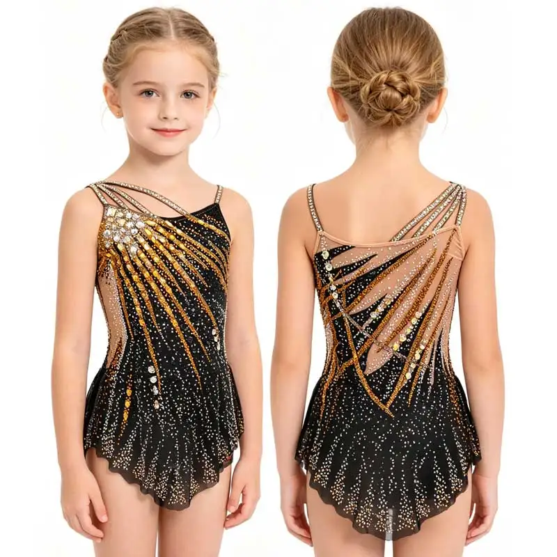 Artistic Gymnastics Dress Fitness Competition Figure Skating Art Exam Cheerleading Professional Training Skirt