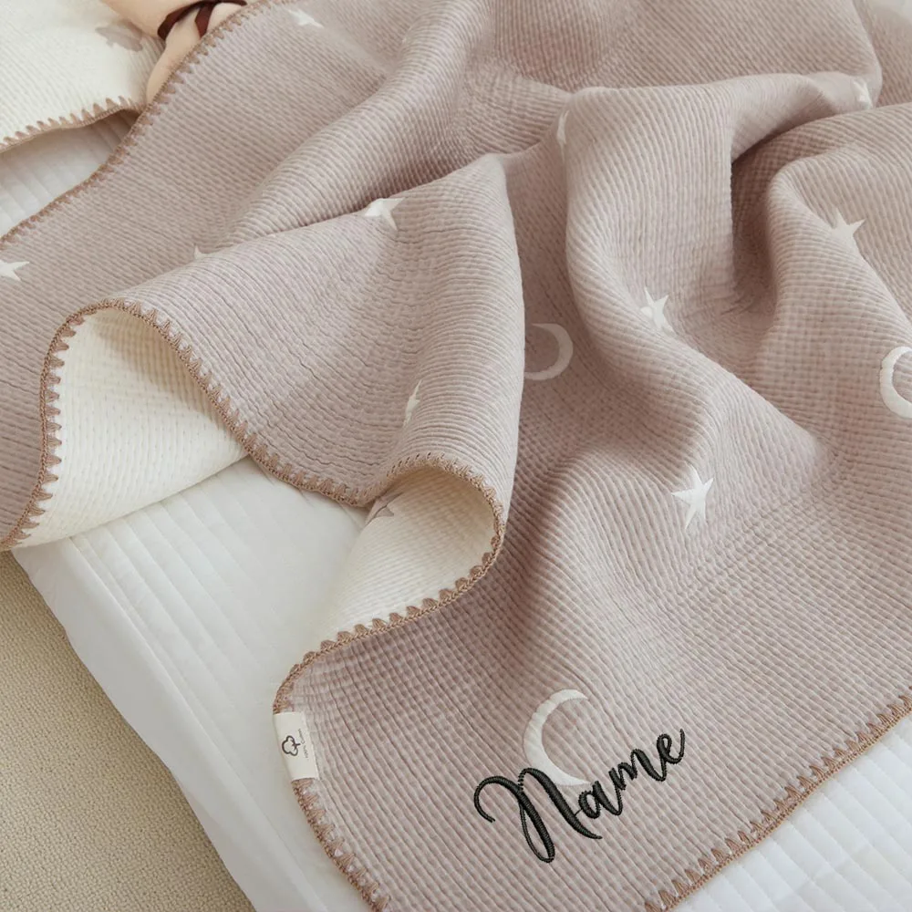 Personalized Baby Blanket Autumn and Winter Baby Blanket Multi-function Kids Cotton Blanket Infant Bedding Accessories