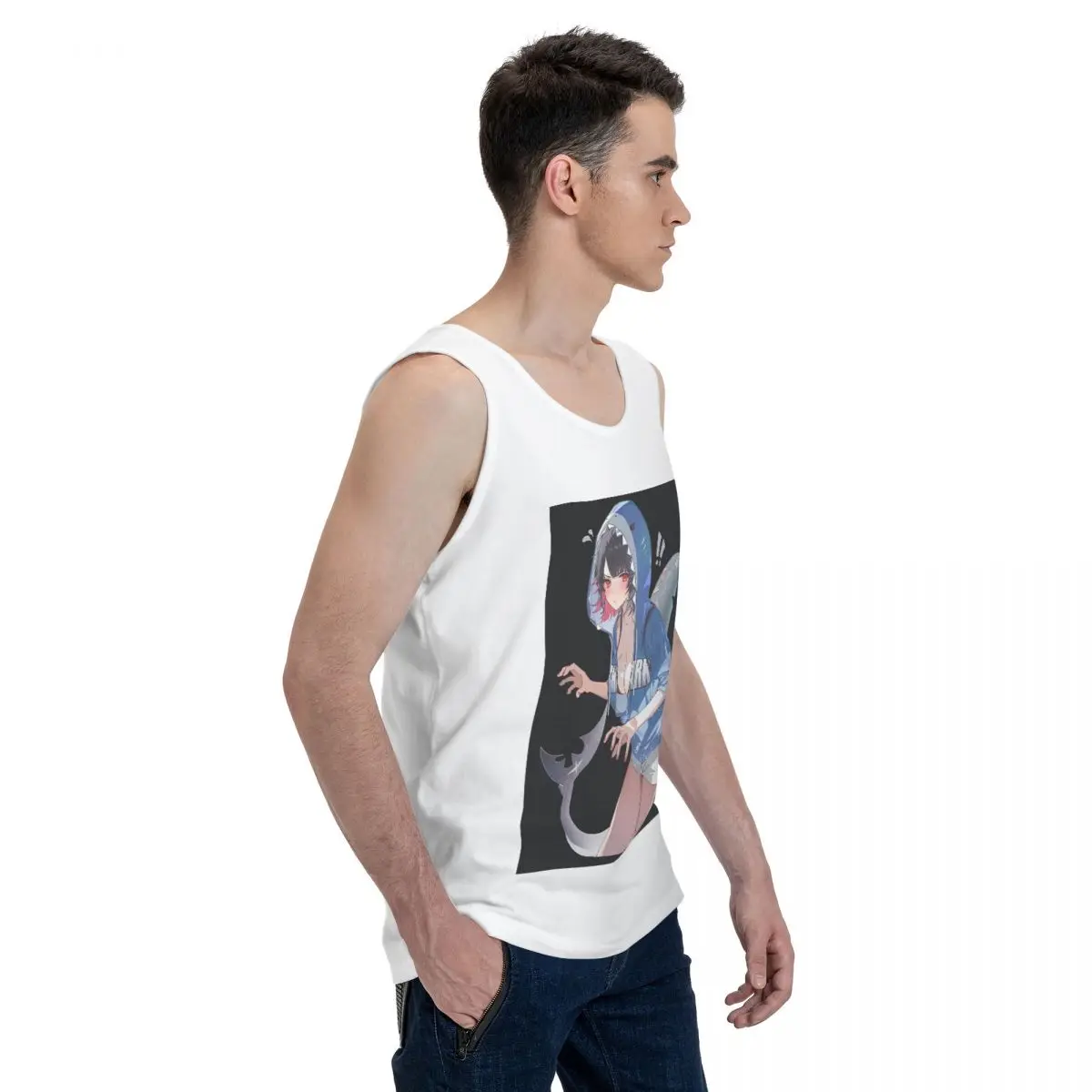 Ellen Joe Zenless Zone Zero 100% Cotton Men's Sweatshirt Vest Sleeveless Clothing Tees Men Tank Tops T-shirt