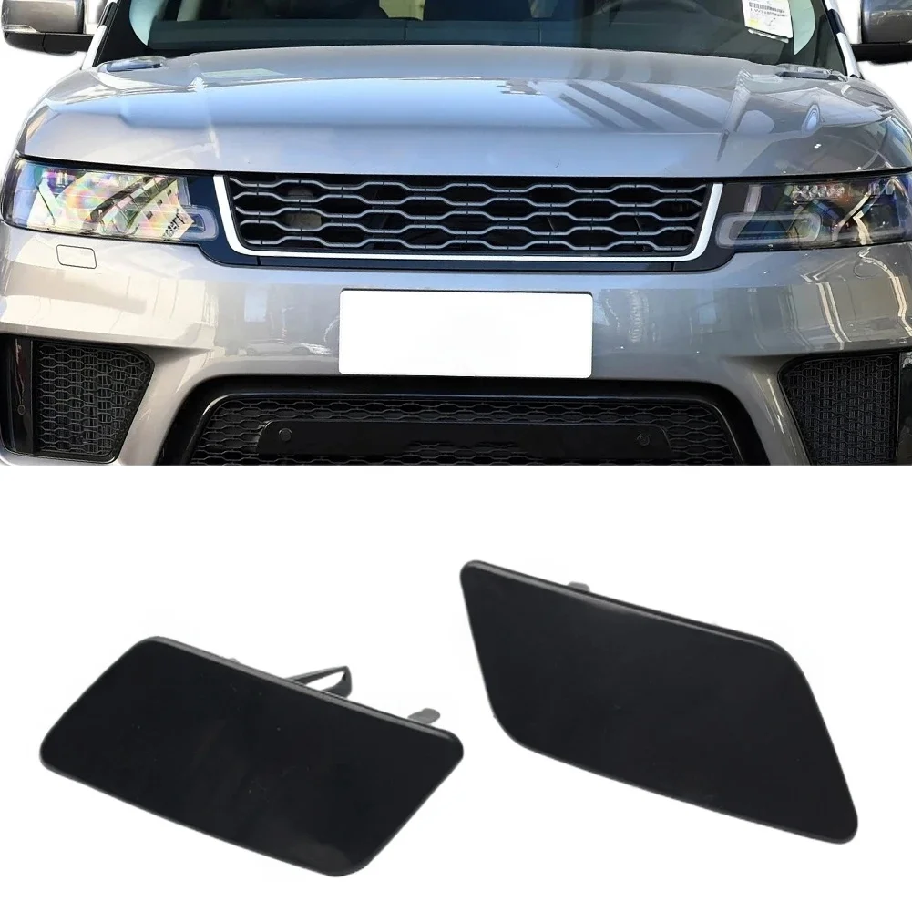Car Front Bumper Headlight Washer-Nozzle Cover Cap For Land For Range Rover Sport Headlamp Water Spray Jet Cover Left Right
