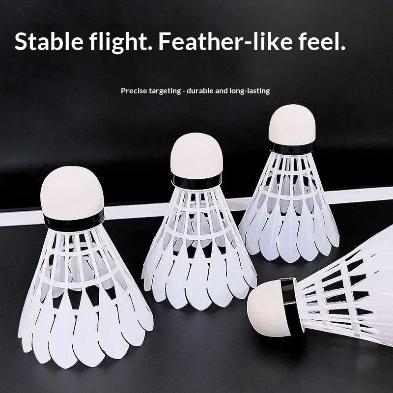 Badminton Shuttlecocks For Family Activities 3/6/12Pcs High Elasticity Durable for Indoor Gym Outdoor Park Training