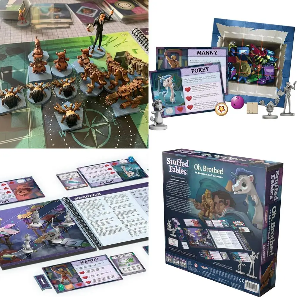 

Cooperative Adventure Game: Stuffed Fables 'Oh Brother!' Expansion for Ages 7+, 2-4 Players, 60-90 Min Play