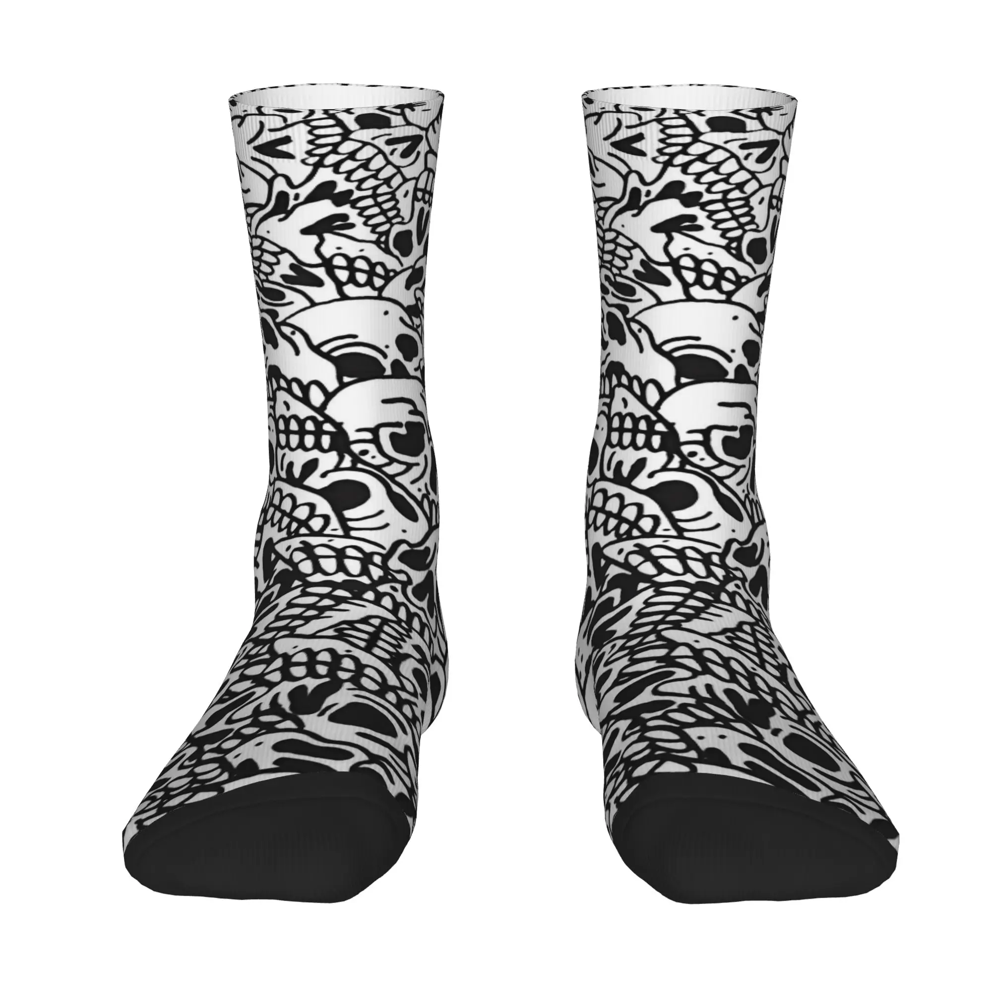 Funny Sock  Bone Harajuku Quality Pattern Printed Men Socks Novelty Men's Socks