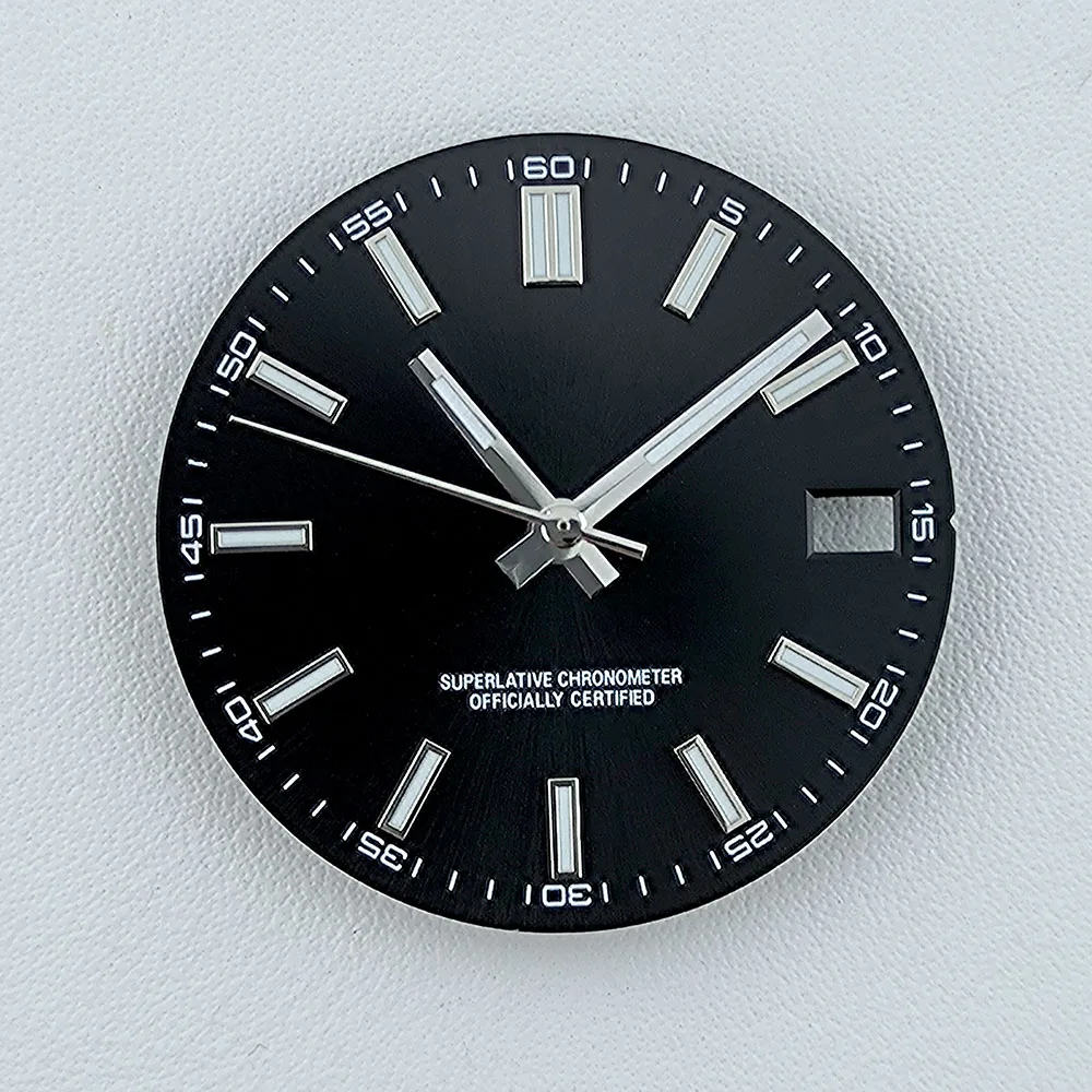 Циферблат NH35, циферблат для часов, индивидуальный логотип, без логотипа, синий светящийся циферблат 28,5 мм для N H35 N H36, аксессуары для часов с механизмом