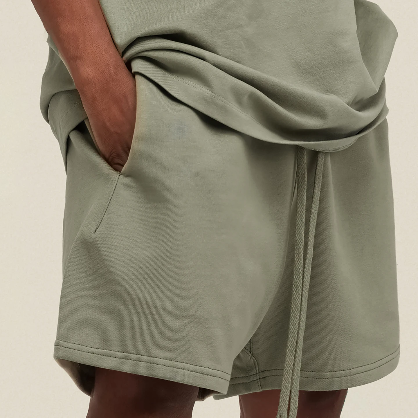 

American Sle Heavyweight FOG Подростки Свободные прямые ноги Пять ортов Мужчины Женщины Повседневные шнурки Хлопок Полиэстер