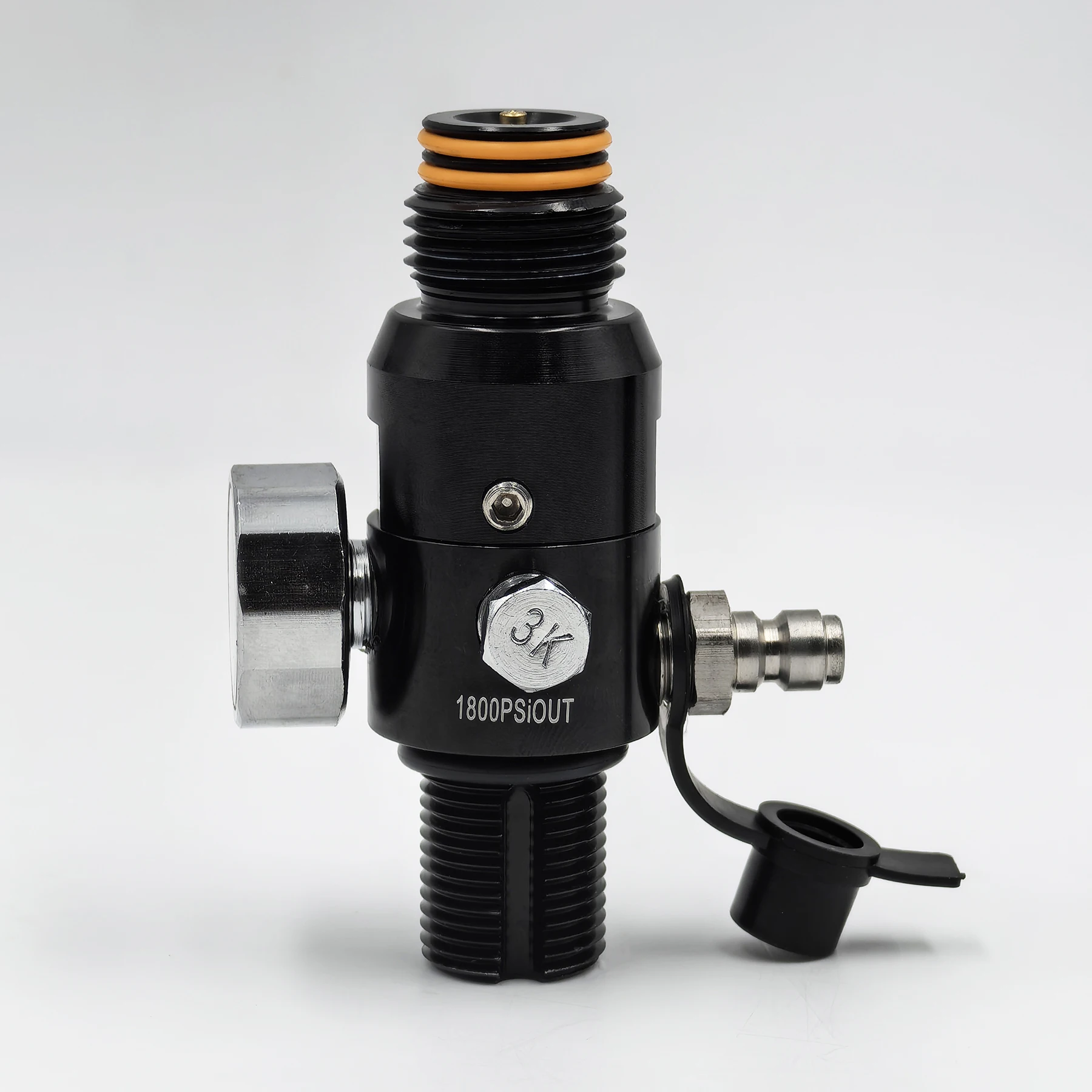 Электромагнитный клапан HPA Compressed Air Cylinder Bottle Regulator Constant Pressure Valve Adapter 4500psi Input, Output 800psi to 3000ps Пневматика — деталь 4