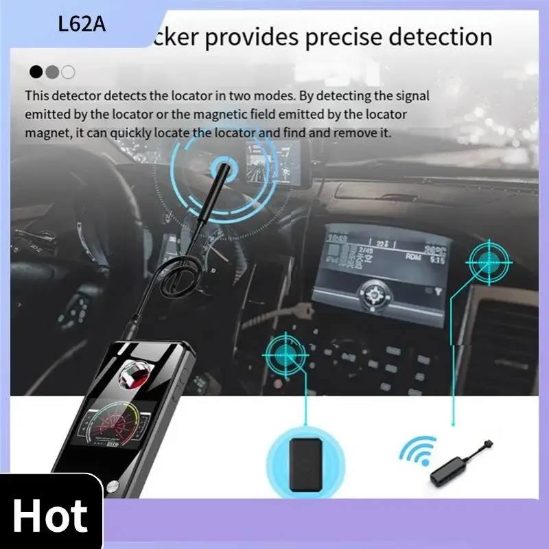 Rilevatore di telecamere laser a infrarossi Segnale RF Localizzatore GPS Mini Bug Finder Anti intercettazioni Rilevatore di gadget spia Bluetooth wireless