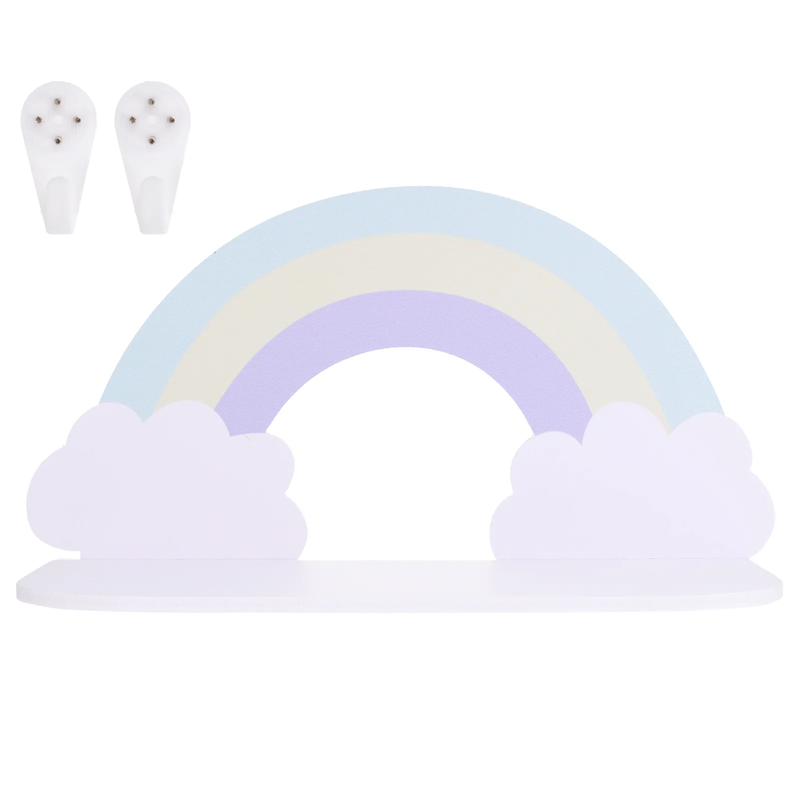 Cloud Shelf Multifunctional Storage Rack Simple Style Children's Room Sundries Holder Wooden Home