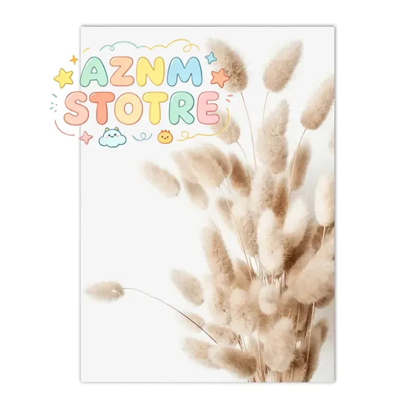 Nordic Beige Dandelion Painting Poster Reed Minimalist Wall Art Print Canvas Painting Posters for Living Room Modern Home Dec