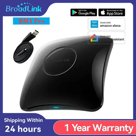 기존 Broadlink RM4 Pro IR RF WIFI 범용 스마트 원격 제어 RM4Pro SmartHome 자동화 Alexa 및 Google 홈과 함께 작동