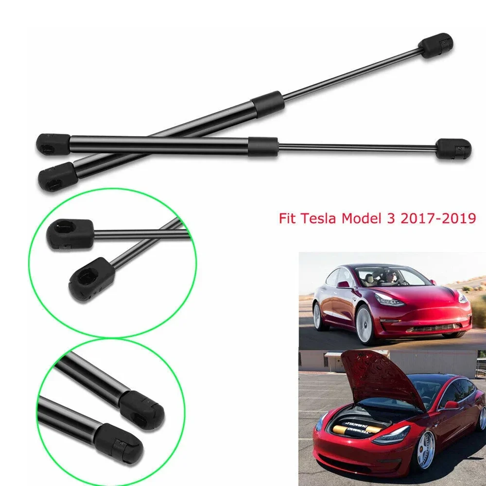 

New! 2PCS Vehicle Front Trunk Hoods Gas Struts Lift Supports Shock For Tesla Model 3 2017-2022 car accessories