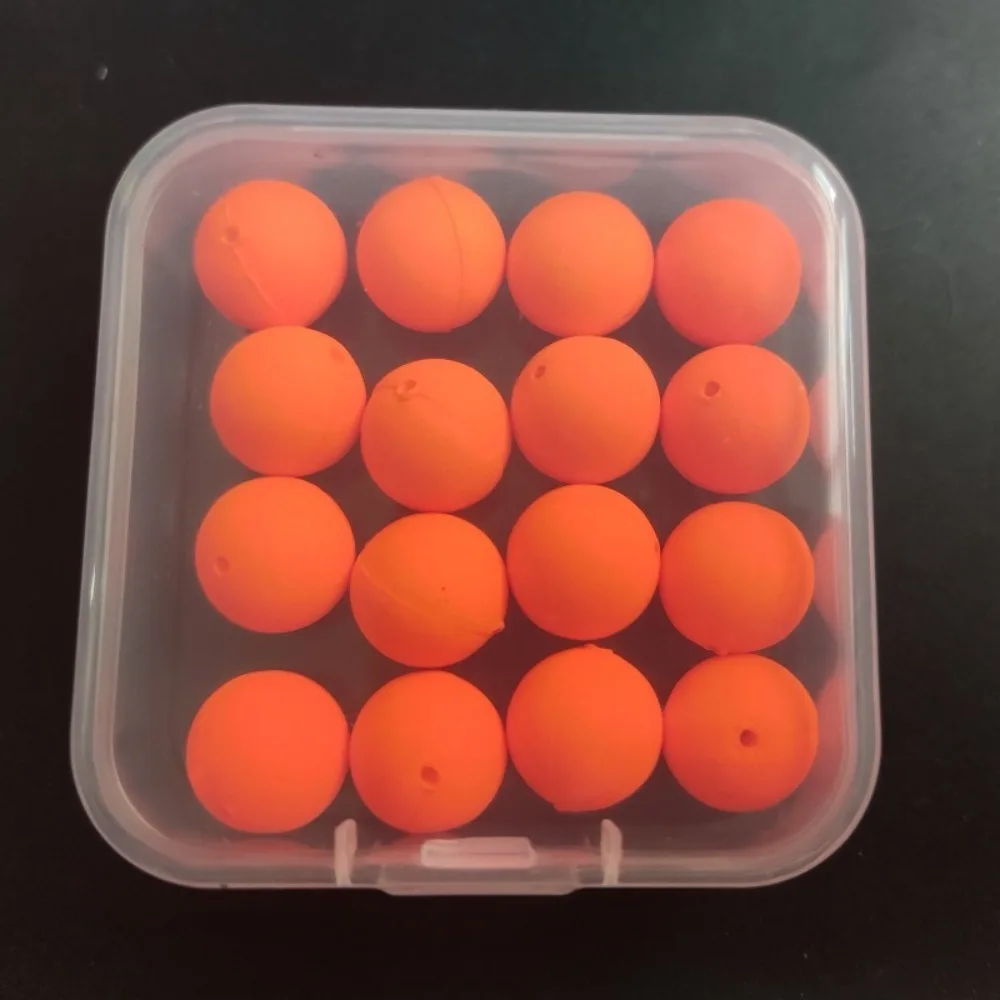 16pcs 12mm Carp Fishing Bait Boilie For Method Feeder Pop Up Hair Rig Artificial Fake Lure Fishing Hook Floating Carp Tackle