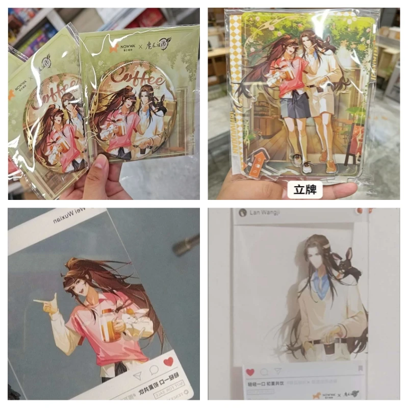 Grandmaster of Demonic Cultivation Brooch Signboard Transparent Card Decoration Surrounding Anime Fans Collection Souvenir Gift