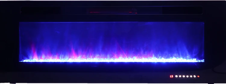 

European and American style simulation fire belt heating timing function wall mounted built-in electric fireplace