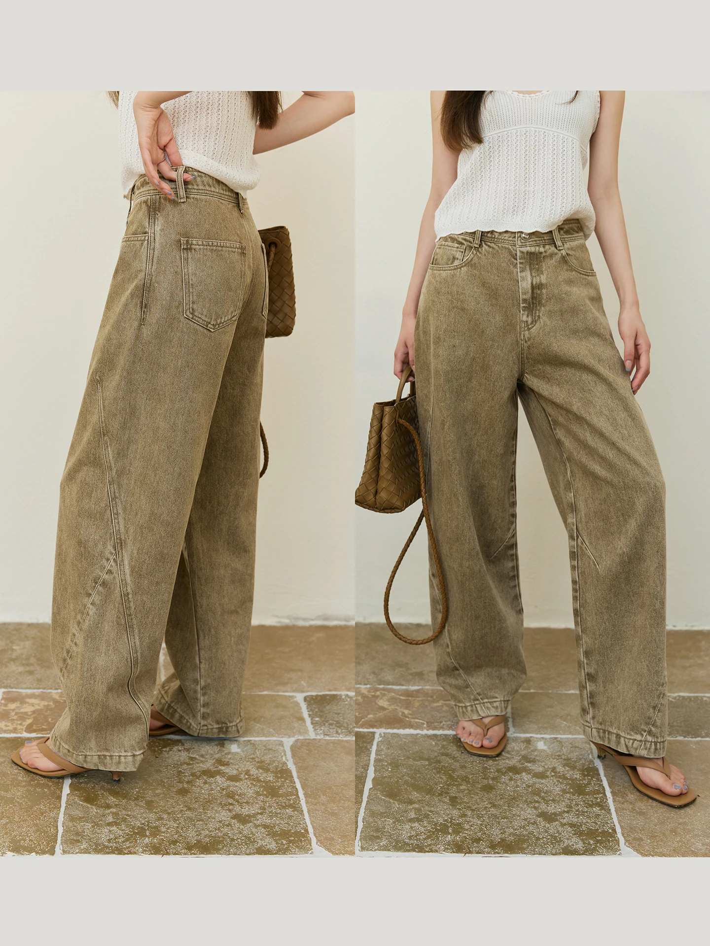 

Джинсы YUM STAR женские, повседневные, свободного кроя, из 100% хлопка, зауженные, с заниженной талией