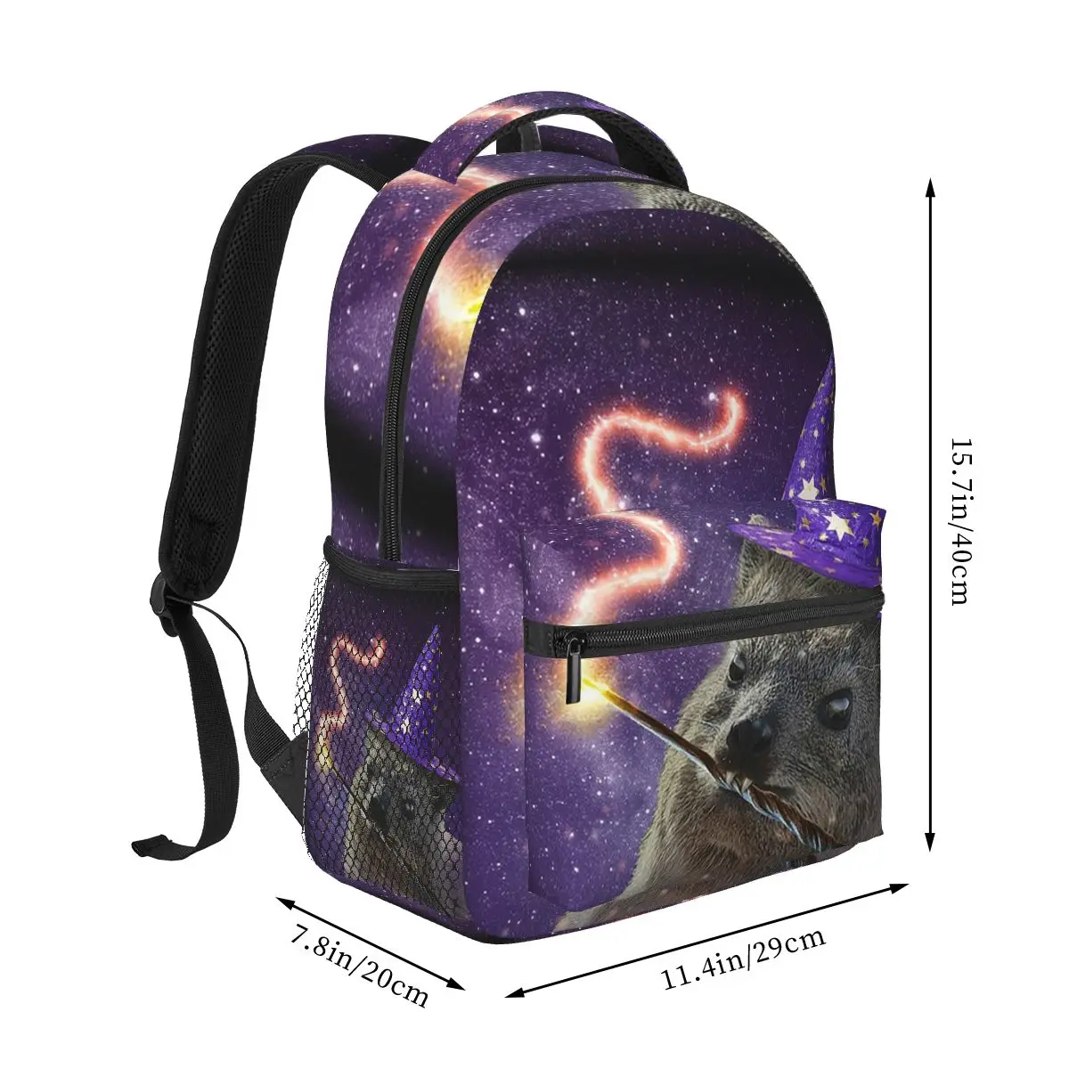 Awawa Kadabra Rock Hyrax Wizard Backpacks Boys Girls Bookbag Children School Bags Travel Rucksack Shoulder Bag Large Capacity